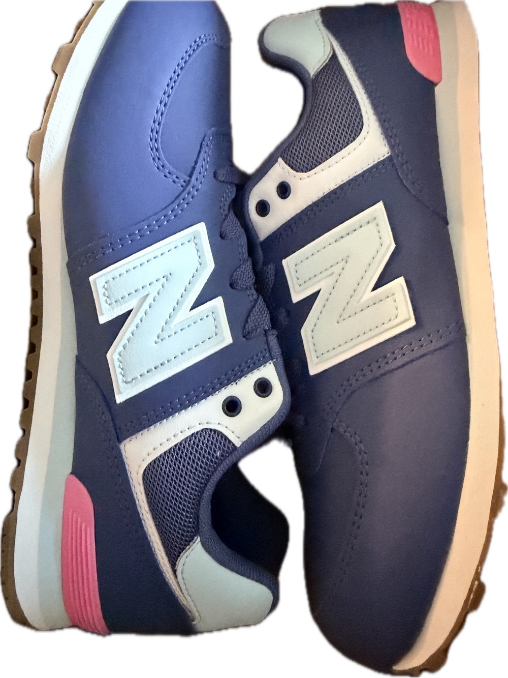 New Balance Kids' Navy and Pink Low-Top Sneakers 165